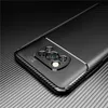 Fodral för Xiaomi Poco X3 NFC ShockoProof Case Carbon Fiber Luxury TPU Silikon Shock Absorber för POCO M3 F2 PRO F3 Bakre skyddskåpa