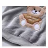 Autumn Winter Children's Clothing Cartoons Bear Baby Boy Girl Soft Jacket Top Long Pant Sets Thick Warm Flannel Fleece Kids Suit 211021