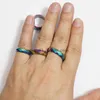 Groothandel regenboog gefacetteerde hematietring, die negatieve energieabsorber, magnetische zwarte edelsteenbandringen voor dames en heren, trendsieraden