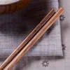 Chopsticks Creative Japanese Spoon Set Drewniane dwukierkowe prezent przenośne tableware