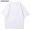 Men's T-shirt Milk Tea Printed Summer Short Sleeve Oversized Cotton Casual Harajuku Streetwear Top Tshirts Men Clothing 210601