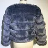 Zadorin Z Długim Rękawem Faux Fur Coat Kobiety Zima Moda Grube Ciepłe Fur Coats Odzieżowa Fałszywa Kurtka Plus Rozmiar 211019