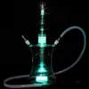 53Cm Tall Hookah With Light Glass Water Smoking Cigaret Filter Holder Tobacco Pipes Portable 2021 Smoke Accessories In Stock