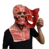 Face Bloody Horror Skull Head Halloween Double-layer Ripped Mask 2021 Funny Cosplay Costumes masque