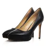 Originele intentie vrouwen platform pumps puntige neus sexy dunne hoge hakken elegante zwarte rode schoenen vrouw US maat 4-8,5 jurk