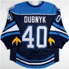 Vin374040Vintage Men Springfield Falcons hockey jersey 40 Devan Dubnyk Jacob Micflikier 18 Colin McDonald Glenn Fisher Customize any name and number