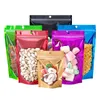 8 storlek återförsäljbar mylar stå upp väska aluminiumfolie påsar självtätningsväskor matförvaringspåsar för bönor kaffe mellanmål lx4292