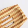 Bamboo soap box drain Hotel household Soap Dishes bathroom perforated soap holder bath tools ZC272