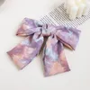 Tie-dye Gradient Big Bow Hairpin Two Layer Butterfly Floral Barrette Girls Cute Sweet Bowknot Vintage Hair Accessories