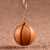 20 pieces/lot Cheap basketball PU keychain toys, fashion sports item key chains jewelry gift for boys and girls