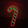 Jul godisrottor underteckna semesterbelysning fest hem bar offentliga platser handgjorda neon ljus 12 v super ljus