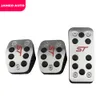 Jameo pedals de carros inoxidáveis ​​cobre para o foco 2 3 4 mk2 mk3 mk4 kuga escape rs st 2005-2020 embreagem gás freio pedal pads