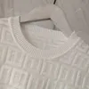 Autunno 2021 Stilista Maglietta da donna Top con colletto in maglia di fascia alta Harajuku 3D goffrato morbido e confortevole