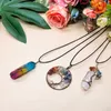 3 Stück Baumleben Anhänger Quarz Kristall Halskette Chakra Edelstein Kupfer Silber Wire Wrap