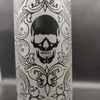 15 Zoll 36 cm Glas Bong Red Skull Tabak Wasserpfeife Rauchen Becher Bongs Eis Asche Catcher Dab Bohrinseln 14 mm Schüssel Downstem