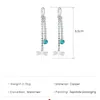 Vintage Long Tassel Dangle Earrings For Women Animal Pendant Cute Silver Ear Line Female Bohemia Wedding Jewelry