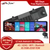 12 Zoll 4G Android Rückspiegel Auto DVR Full HD 1080P GPS WIFI ADAS Dash Cam Dual Objektiv recorder Auto Kamera Kanzler DVRs