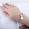 High Quality Stainless Steel Love Heart Bracelets for Women Party Gift Fashion Joyas De Chain Charm Jewelry Wholesale
