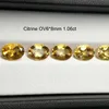 TBJ Natural Brésil Citrine Ovale Cut6 8 mm Environ 1CT Up Citrine Loose Gemme pour 925Silver Bijoux Natural Loose Gemstone H1269E