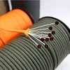 Gadget da esterno 100M 550 Corda per paracord a 9 fili standard militare 4mm Corda per paracadute Campeggio Sopravvivenza Ombrello Tenda Cordino Cinghia Bundle DJ009