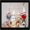 デコレーションお祝いサプライ品ガーデンドロップデリバリー2021天使ぬいぐるみ人形ガールスキーペンダントクリスマスツリーホームクリスマスパーティーキッズギフトベッドルームD