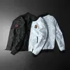 Мужская куртка цветочная куртка 2022 Мужской весенний жаккардовый мужчина винтажные бомбардировщики социальный клуб наряды Jaqueta Masculina Male