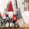 DHL Christmas handgjorda svenska gnome Skandinaviska Tomte Santa Nisse Nordic Plush Elf Toy Table Ornament Xmas Tree Decorations DAA280
