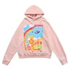 Streetwear Coat Femme Printemps Hip Hop Dessin animé Grande taille Fermeture à glissière à manches longues Sweat-shirt à capuche Femme 5B254 210427