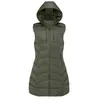 Men's Vests Men's Parka Coat Extra Long Winter Jacket Women Hooded Pocket Zipper Female Windbreaker Overcoat Casual Outwear Clothing