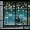 ホームスノーフレークガラスメリークリスマスの装飾店の窓のステッカーナビダードNatal1 YXNRT XYOBDのための幸せな年の装飾