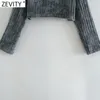 Women Fashion Turtleneck Collar Knitting Short Smock Blouse Female Chic Long Sleeve Casual Shirt Ladies Tops LS7590 210416