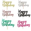 Happy Birthday Topper Decorazioni per feste Bride to Be Cake Rose Gold Glitter Ragazzo o ragazza Baby Shower Decorazioni per l'anniversario di matrimonio Forniture Toppers 18 stili