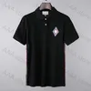 2022s Designer Polo Uomo Luxury Polo Casual Mens T Shirt Snake Bee Lettera Stampa Ricamo Fashion High Street Man Tee