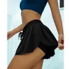 Summer Autumn Running Loose Shorts Women 2 In 1 Marathon Quick Dry Gym Sport Breathable 210621