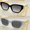 Women cat eye sunglasses woman 22545 butterfly plate frame designer glasses fashion metal chain mirror legs top UV400 protective b324p