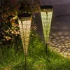 2 Pcs Solaire LED Jardin Creusé Lumière Plancher Decking Patio Décor Lampe De Cour