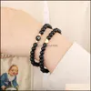 Bangle Jewelry 26 Letters Name Bracelet For Women Men Couple Love Friendship Lucky Diy 6Mm Glass Bead Bracelets Drop Delivery 2021 Oiw