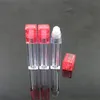 6.5ml Square Lip Gloss Oil Roll On Bottle Portable Empty Refillable Makeup Container Tube Vials DH2146
