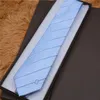 Tie 100% silk embroidery stripe pattern classic bow tie brand men's casual narrow ties gift box packaging 8752212m