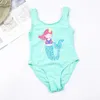 Cherry Print Girls Badmode Swimwsuit Falbala Kinderen One Piece Badpak Zomer Kids Bodysuits Monokini Badpak