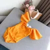 Onepieces Summer Baby Girlss Kombinezon Swizyt Rękaw z czapką niemowlęta maluch dziecięcy body kąpielowe dziecko pływające ubranie 110Y1026799