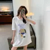 EasyGartment Summer半袖クールなTシャツかわいい韓国語日本風ラブリー女性ティーカジュアルホットトップY0621