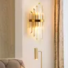 Crystal interno decorativo moderno lampade a parete a LED per camera da letto da letto per soggiorno corridoio corridoio late nava