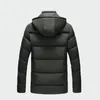 Winter Cool Jacket Men Plus Size Thick Hooded Parkas Old Man Warm Coat Casual Padded Father Snow Wear Outwear 4XL ML