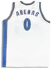Maglia da basket personalizzata Old Time Arizona Wildcats #0 Gilbert Arenas College Colore Blu navy Rosso Bianco Giallo