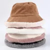 Trendi Kadın Şapkası Sonbahar Kış Kış Zarif Moda Kadife Kova Şapkaları Konforlu Termal Sombrero Panama Bayanlar