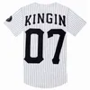 2018-2019 Hot Selled Men T-shirts Fashion Streetwear Hip Hop Baseball Jersey Striped Shirt Men Clothing Tyga Last Kings Clothes G1229