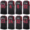 Serigrafía Baloncesto Gary Trent Jr Jerseys 33 Pascal Siakam 43 OG Anunoby 3 Fred VanVleet 23 Chris Boucher 25 Scottie Barnes 4 Negro Rojo Blanco Púrpura Hombre Mujer Juventud