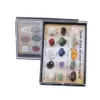 Fabriksfest favör 15 PC Rock Mineral Collection med kollektor Box Display Case, ID-ark, Nybörjare Startuppsättning, Kids Gemstone Crystal Kit