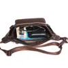 Men Waist Casual Genuine Leather Fanny Quality Cowhide Packs Sling Messenger Bags